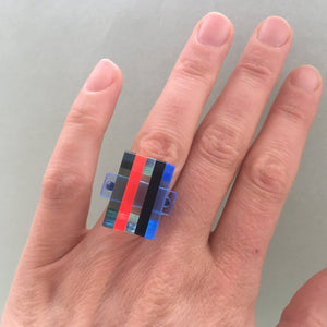 square ring /neon mix