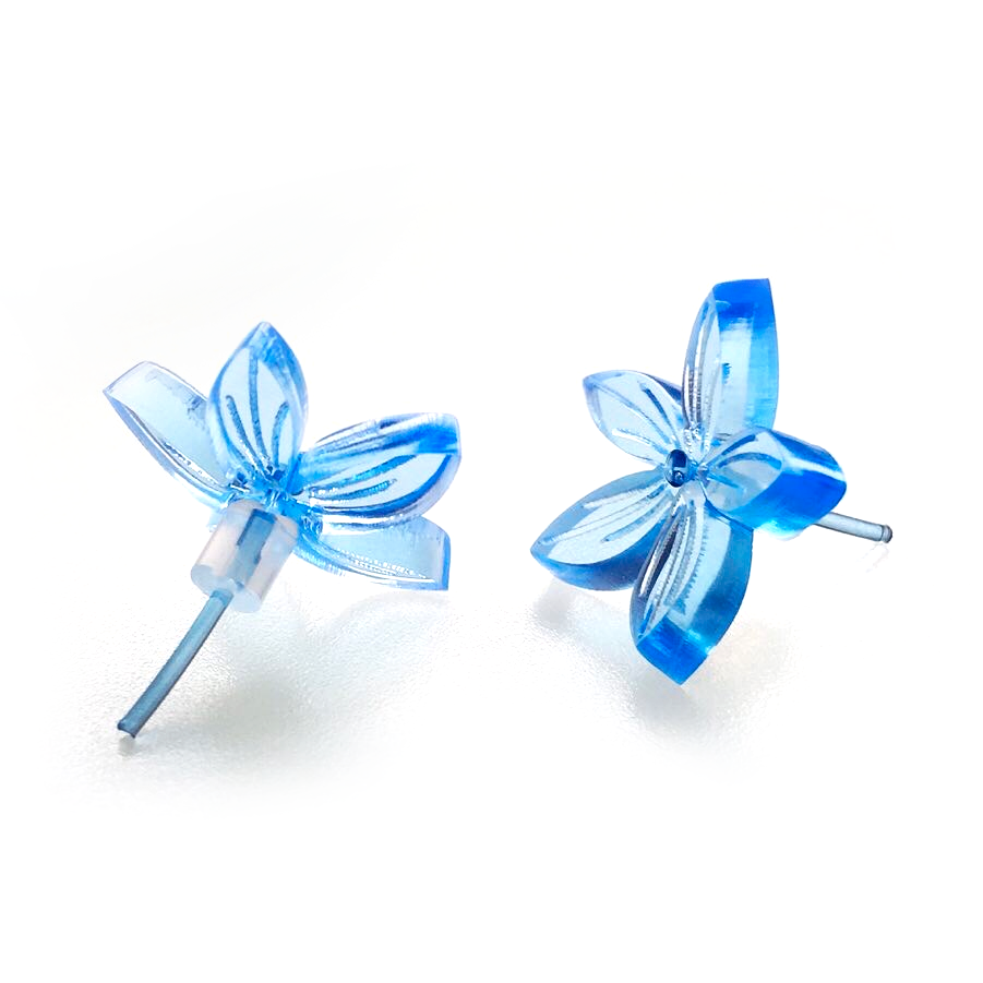Large ear studs / Flower
