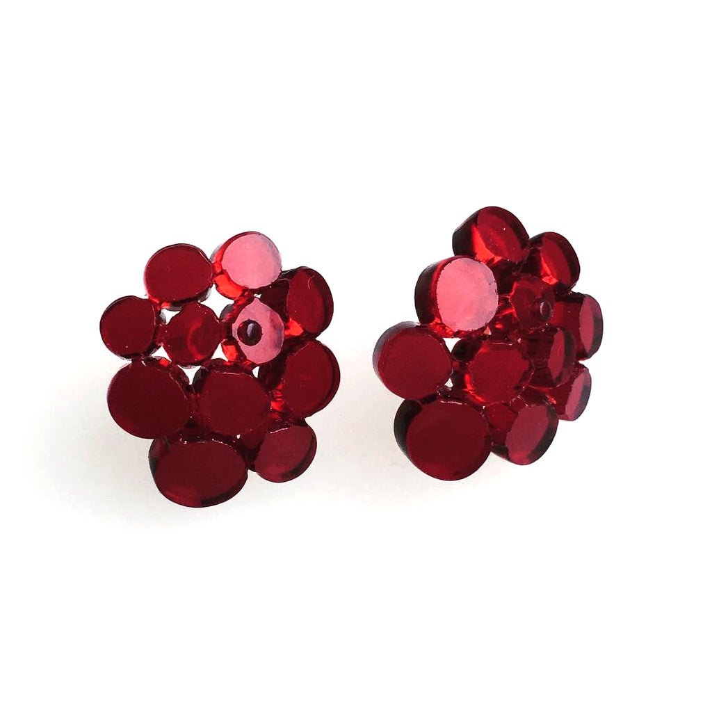 Large ear studs / Berry