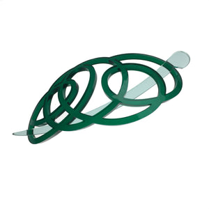 Hair clip / squiggle green