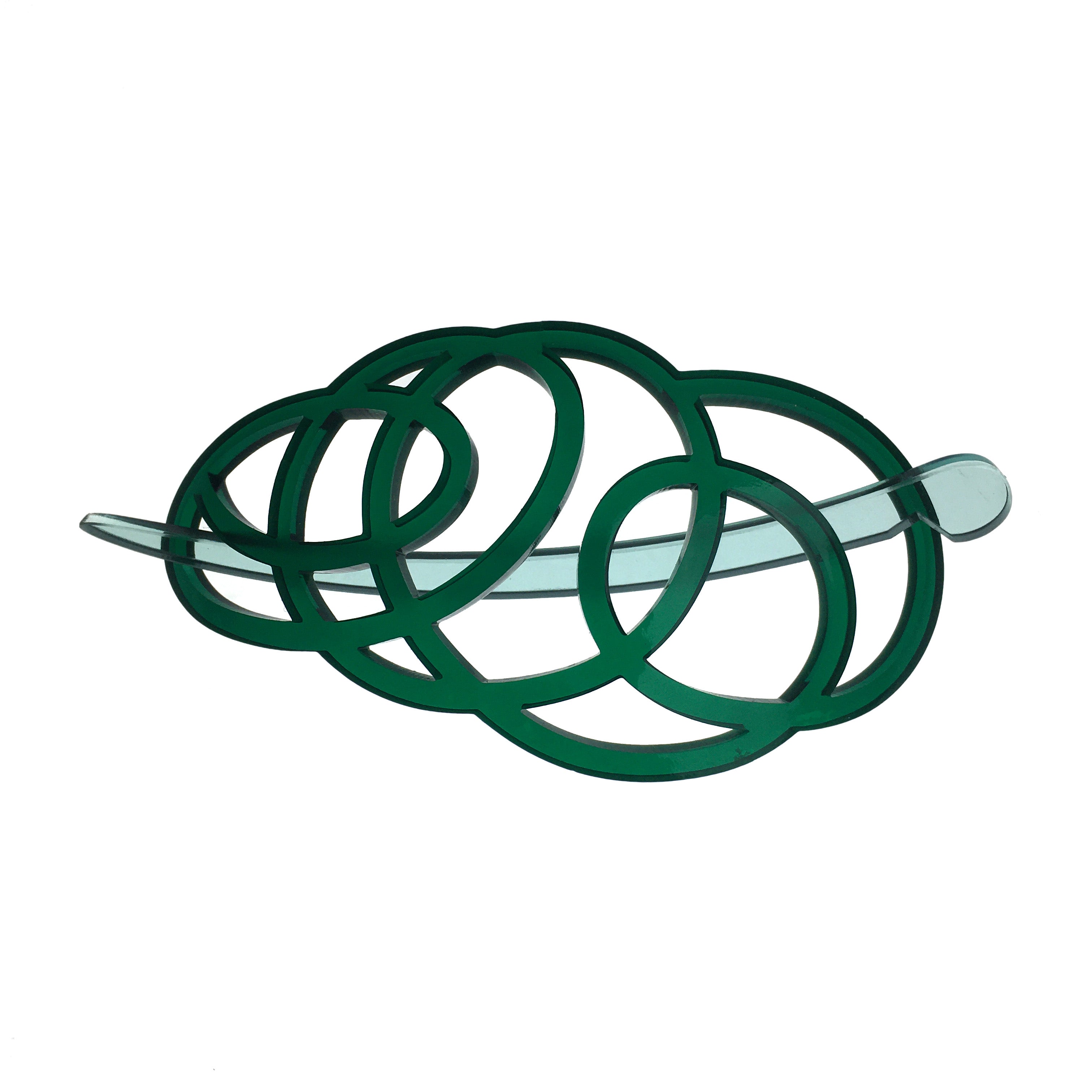 Hair clip / squiggle green