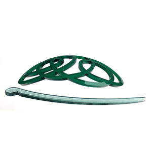 Hair clip / squiggle green
