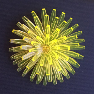 Dandelion / brooch / light yellow