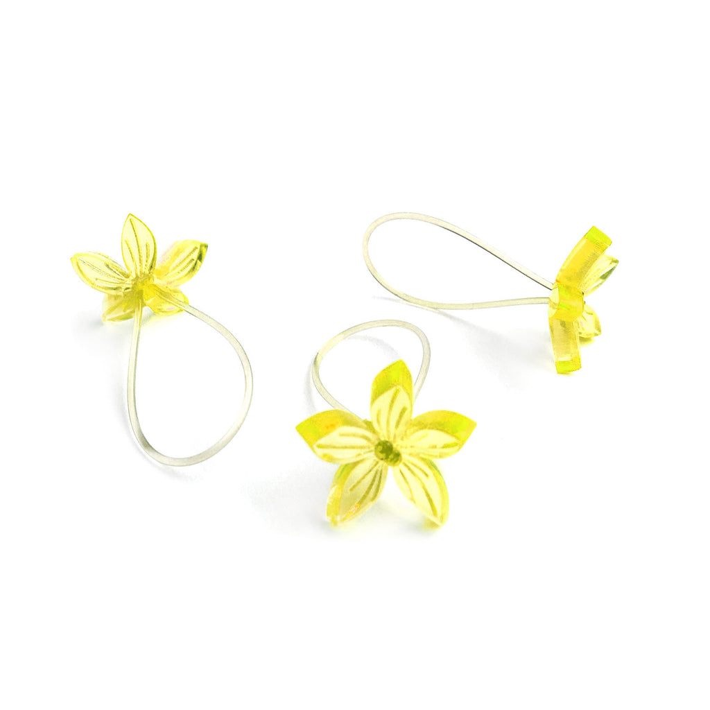 Flower ring / light yellow