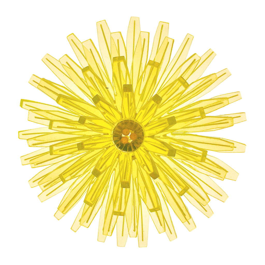Dandelion / brooch / light yellow