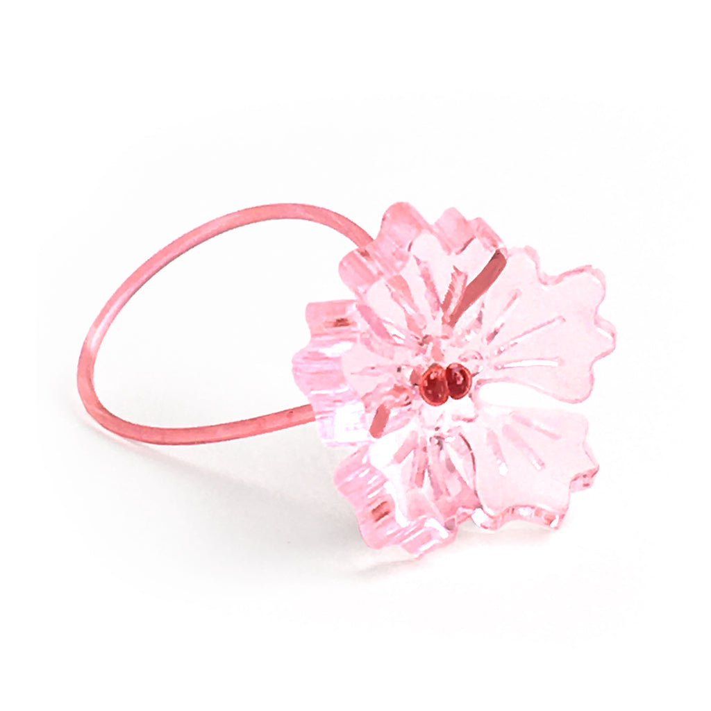 Flower ring / pink