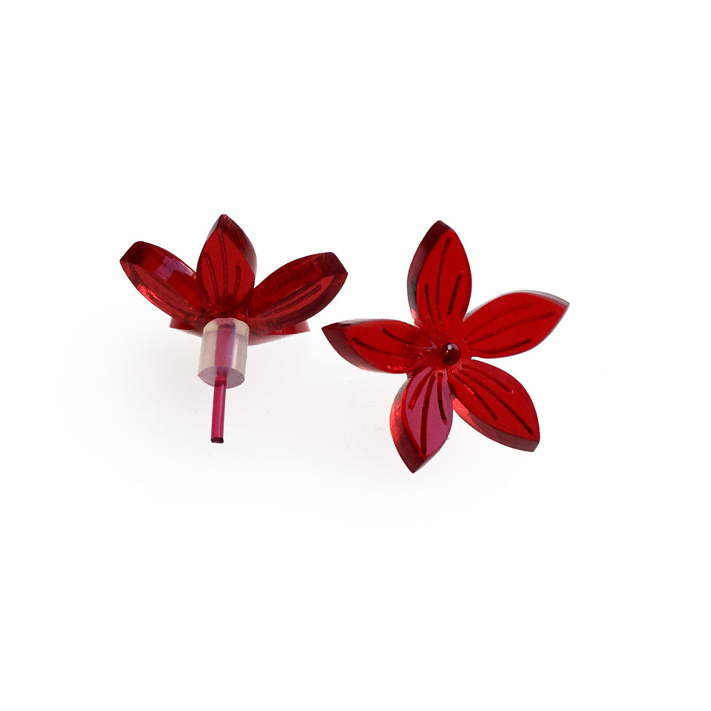 Large ear studs / Flower
