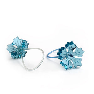 Flower ring / turquoise